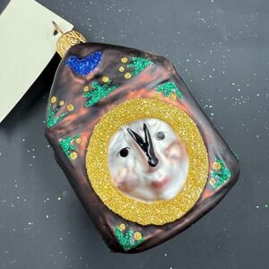 1996 PATRICIA BREEN HICKORY DICKORY CLOCK BROWN 2.5" ORNAMENT